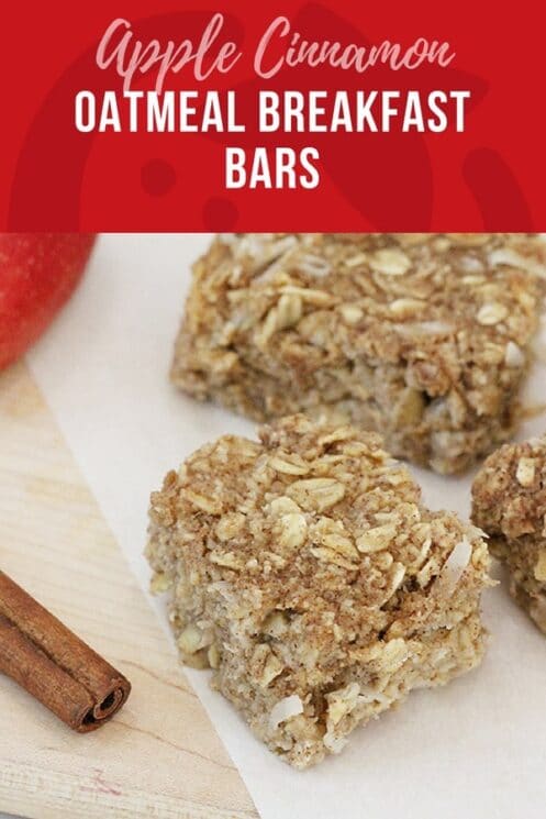 Apple Cinnamon Oatmeal Breakfast Bar