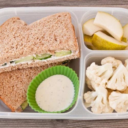 Cucumber Sandwich & Pears - Super Healthy Kids