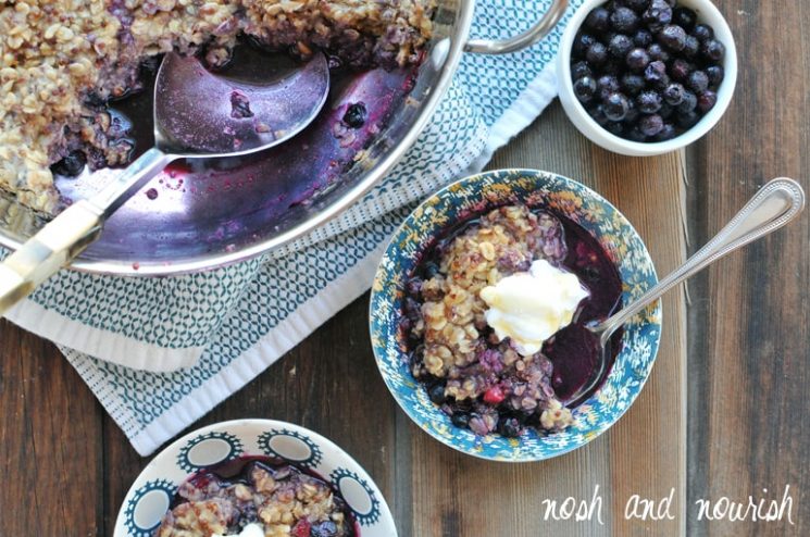 Breakfast Blueberry Cobbler. Definitely a recipe to pin for those cold mornings when you need something warm and comforting. www.superhealthykids.com