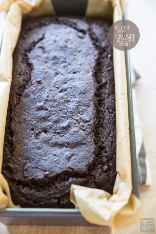 Chocolate Zucchini Bread. Do you love rich chocolaty bakery style sweet bread but don't love the long list of unrecognizable ingredients? This Gluten-Free Chocolate Zucchini Bread is perfect for you! Made without any refined flour or sugar, they are a guilt free breakfast, snack, or even dessert option!