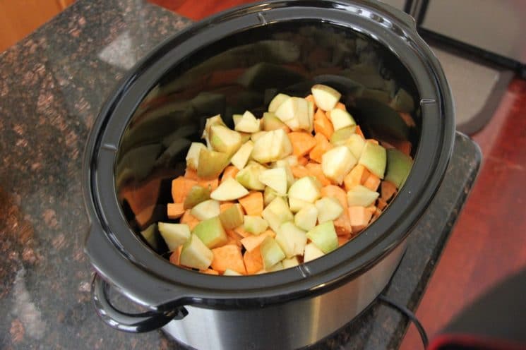 Sweet Potato and Apple Soup Recipe. A perfect balance of sweet and savory flavors that is gluten-free and dairy-free.