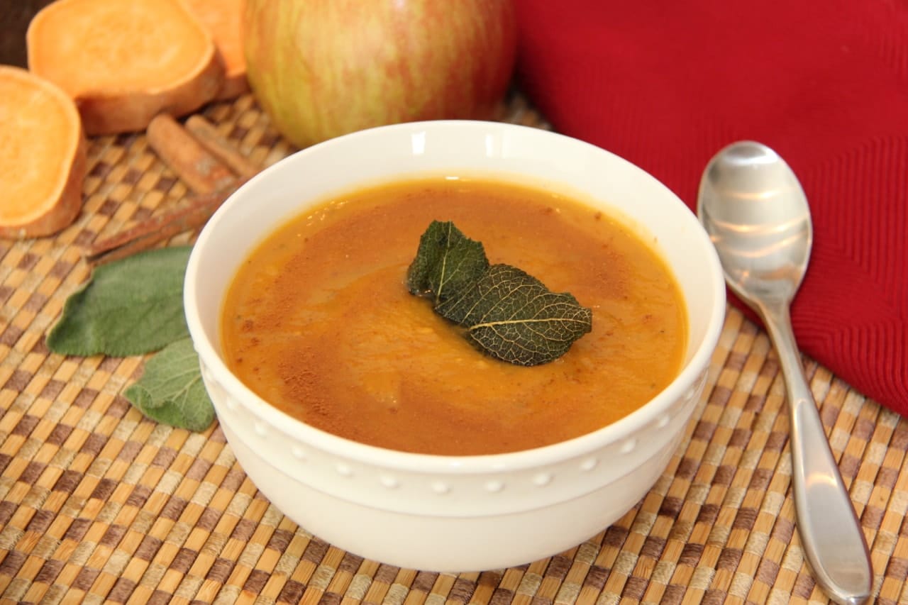 Easy Sweet Potato and Apple Blender Soup - The Healthy Tart