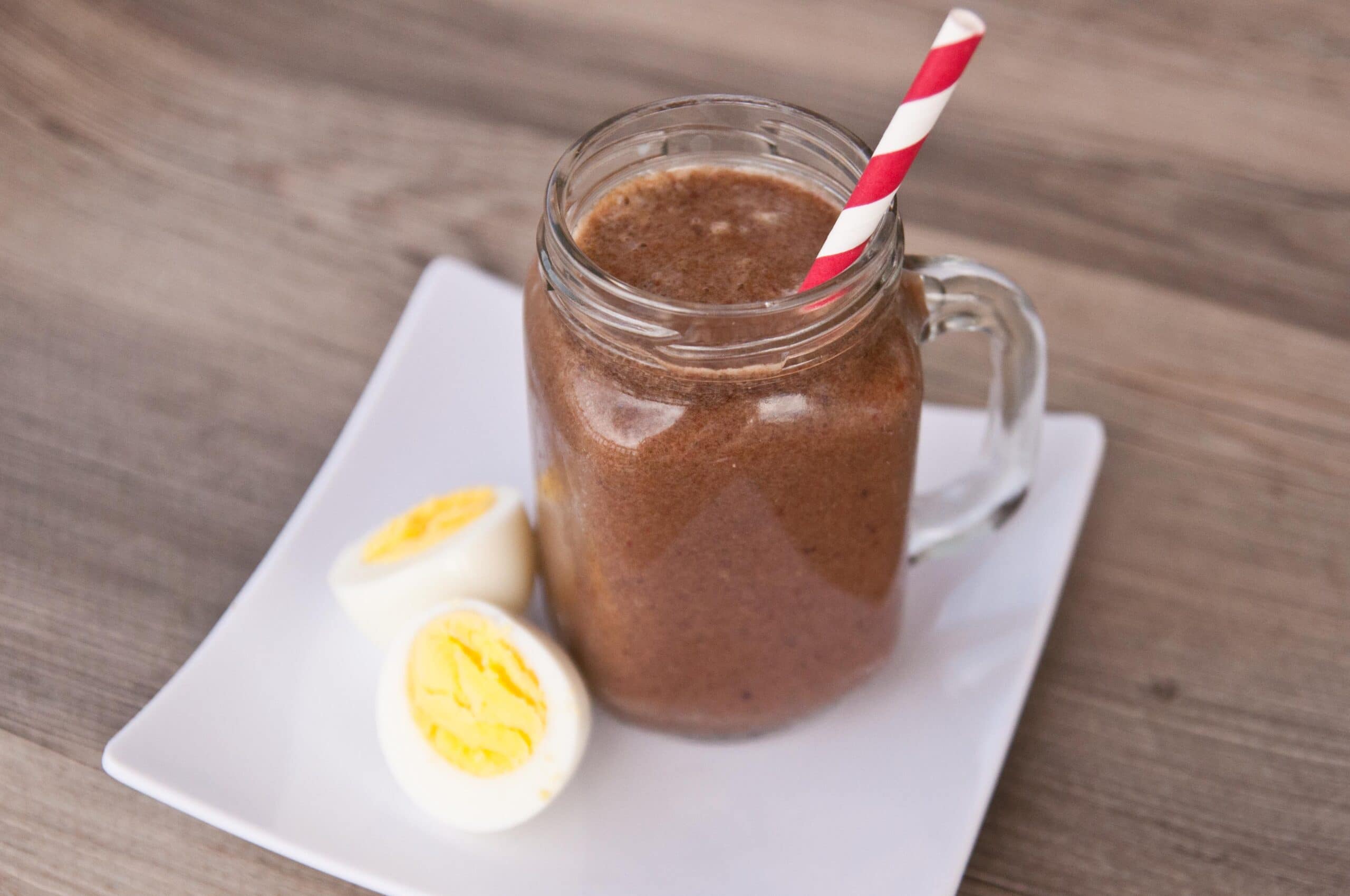Apple Smoothie with Hard Boiled Eggs Super Healthy Kids