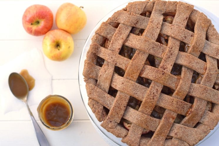 Caramel Apple Pie. This pie will blow your mind and uses only the best quality healthy ingredients! www.superhealthykids.com