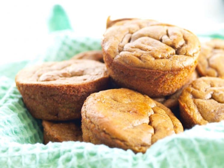 Flourless Sweet Potato Blender Muffins. A muffin where the #1 ingredient is a veggie!?! Yes Please! These Sweet Potato Blender Muffins are made with NO flour, NO oil, and NO refined sugar. Just 5 minutes prep time makes this an easy, healthy breakfast recipe! www.superhealthykids.com