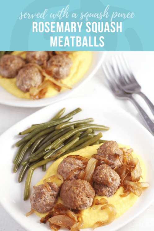 Rosemary Squash Meatballs with Squash Puree | Healthy Ideas and Recipes for Kids