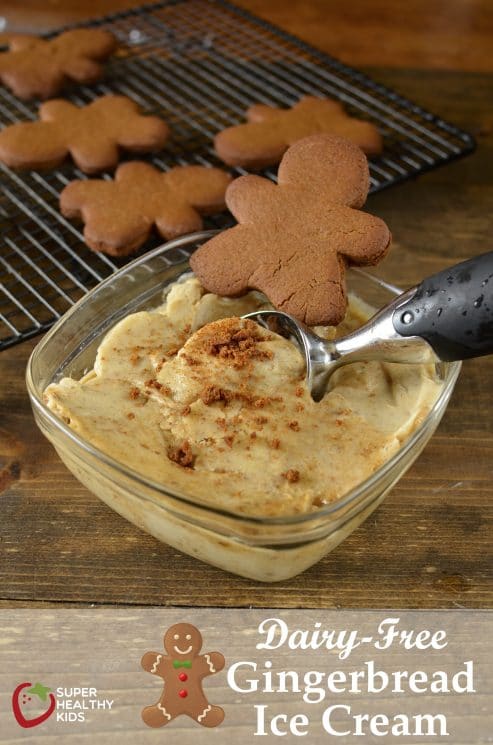 Dairy Free Gingerbread Ice Cream. Quick and easy recipe for dairy free Ginger bread Ice cream!