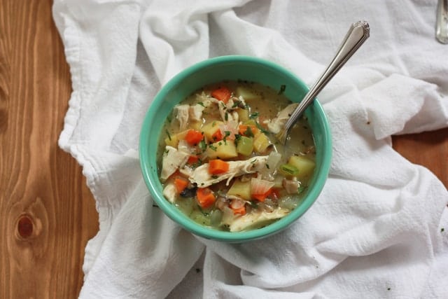 Cold days or sick days, this Chicken Pot Pie Soup does just the trick.
