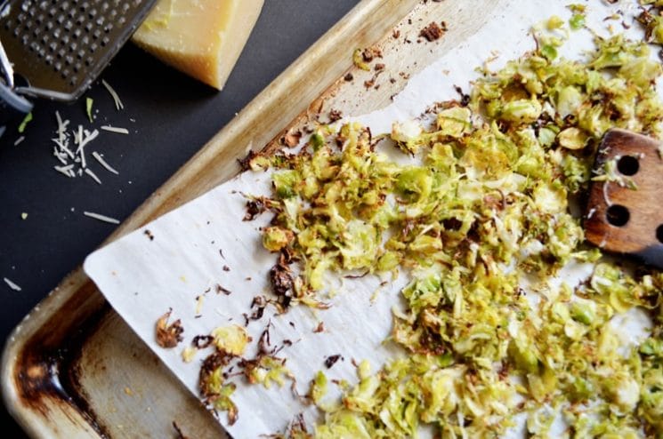 The right way to serve this seasonal veggie! Perfectly Crunchy Parmesan Brussels Sprouts!
