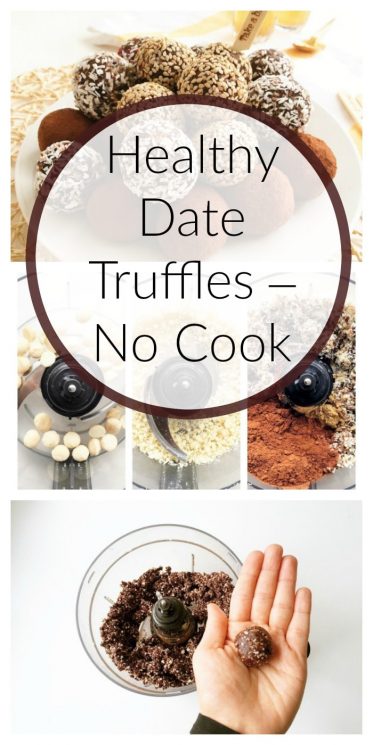 Healthy Date Truffles – No Cook