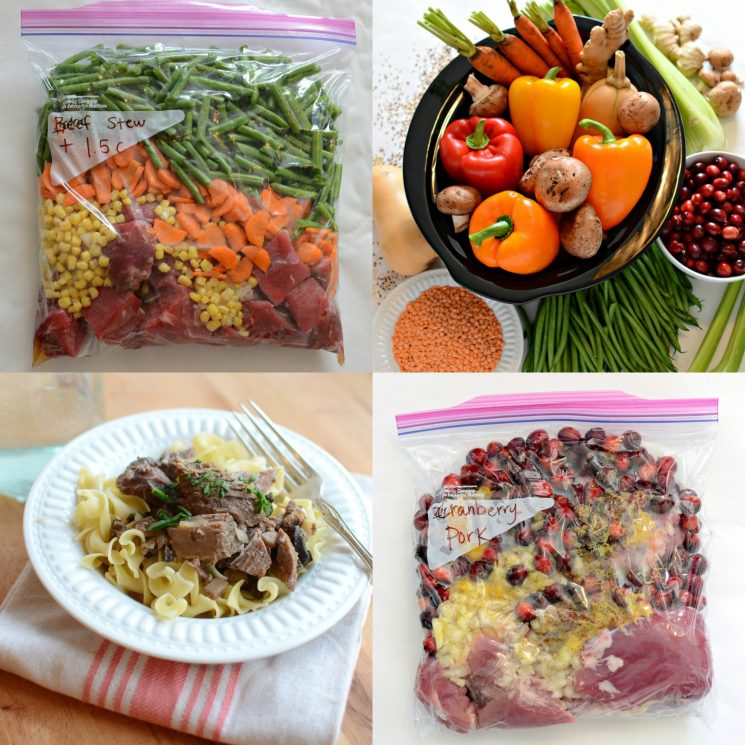 10 Quick and Healthy Freezer to Slow Cooker Meals (NO prep cooking needed!)