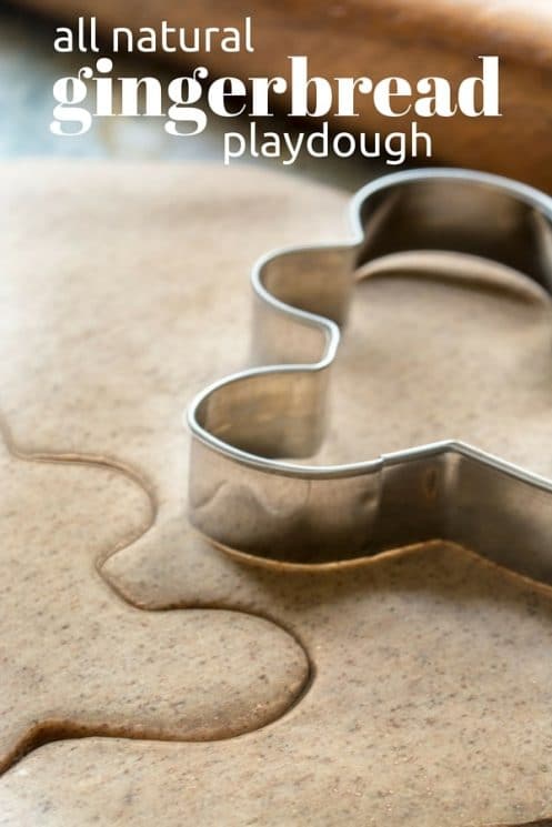 All Natural Gingerbread Playdough recipe that smells amazing!! www.superhealthykids.com