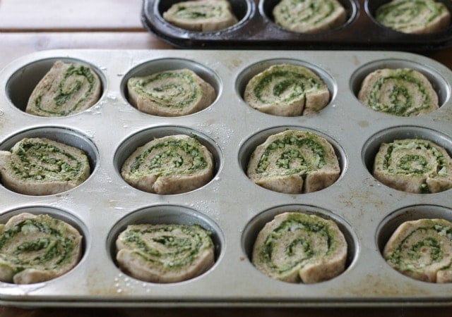 How to Make Kale Pesto Pizza Rolls. This pesto tastes amazing, but is seriously a powerhouse in nutrition. Pizza rolls are the perfect way to get your kids eating this! A dinner/lunch everyone will say yes to! www.superhealthykids.com