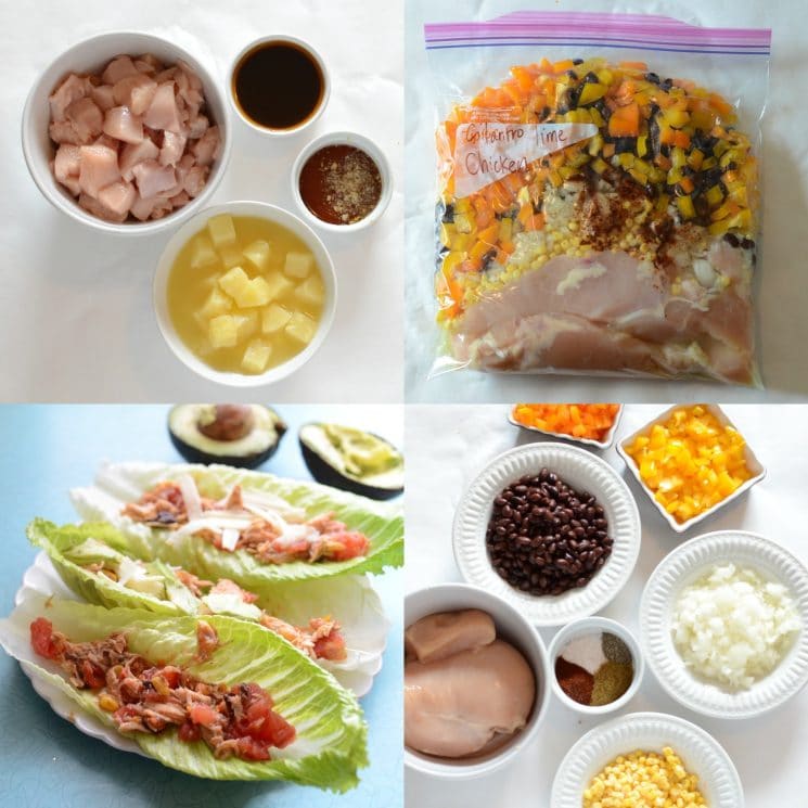 10 Quick and Healthy Freezer to Slow Cooker Meals (NO prep cooking needed!)