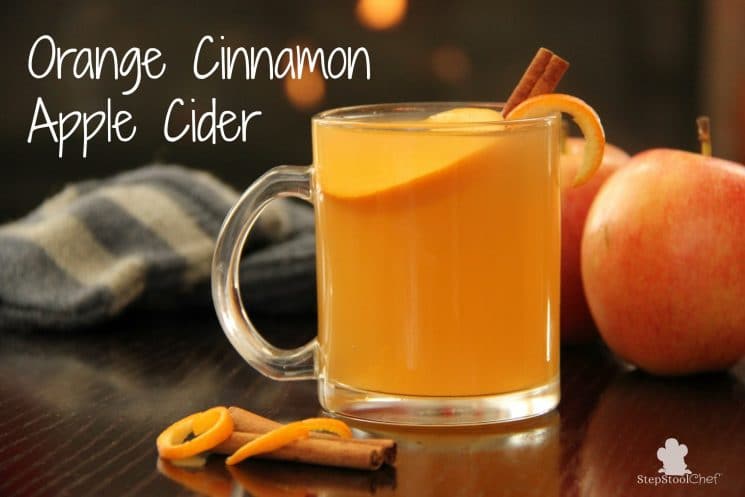 Sweet and Citrusy Apple Cider. A great and healthy drink for a cold afternoon. www.superhealthykids.com