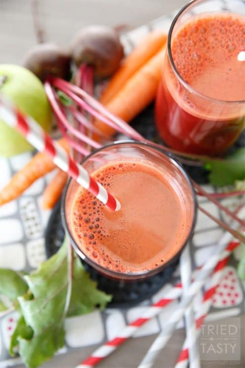 Carrot, Apple and Beet Juice