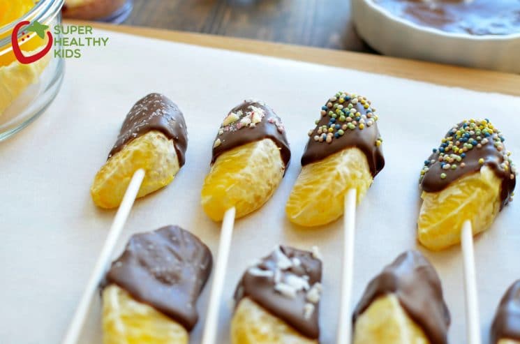 Chocolate Dipped Oranges! Simple steps to your kids next favorite kitchen activity