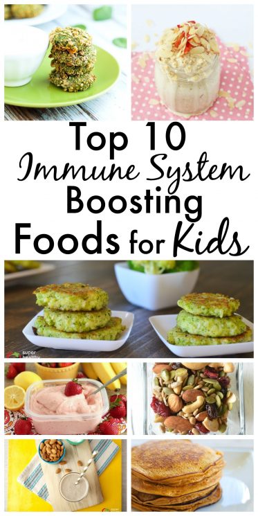 FOOD - Top 10 Immune System Boosting Foods For Kids. Naturally boost their immune systems and keep your kids healthy all year long! https://www.superhealthykids.com/top-10-immune-system-boosting-foods-kids-ideas-recipes/