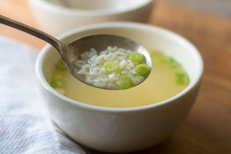 Healthy and easy Miso Alphabet Soup. Introduce new flavors to your kids in a fun way! www.superhealthykids.com