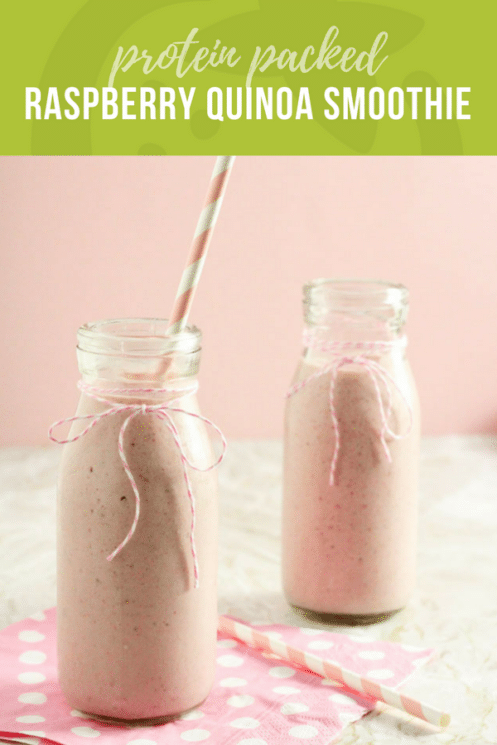 raspberry quinoa smoothie