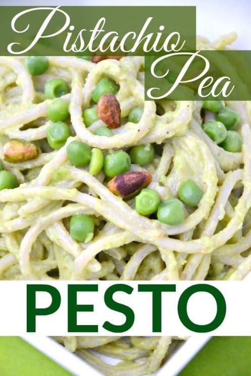 Pistachio Pea Pesto. Take five minutes to whip up a batch of this pesto that is like no other pesto you have tried before! www.superhealthykids.com