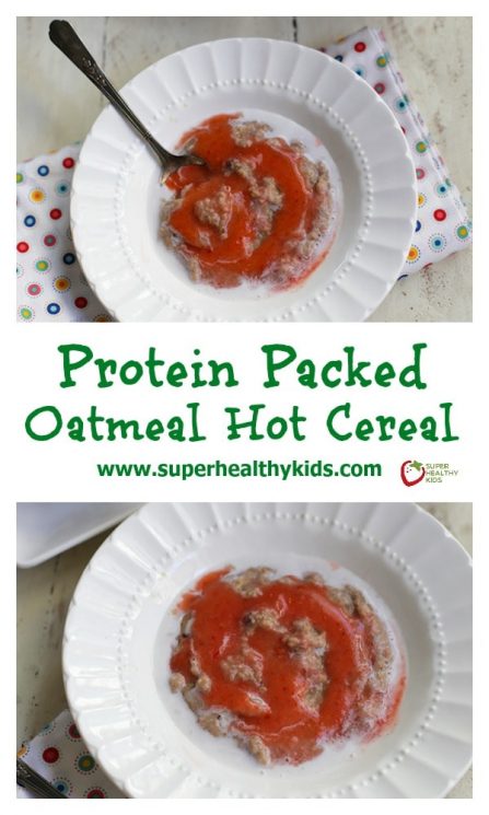 This Protein Packed Oatmeal Hot Cereal Will Keep Your Kids Full All Morning!