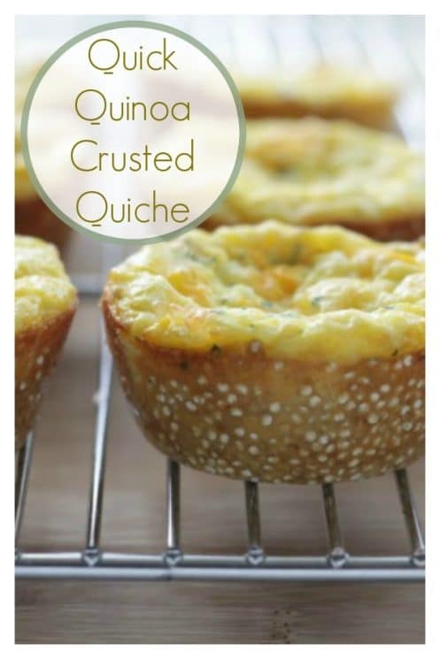 Quick Quinoa Crusted Quiche Recipe