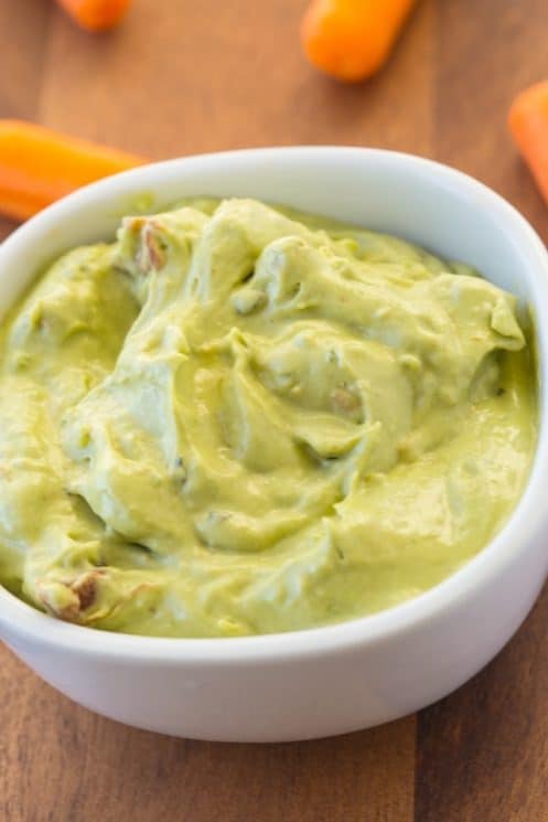Creamy Guacamole made all in your blender! Super quick and amazing for snacks, or an appetizer. www.superhealthykids.com