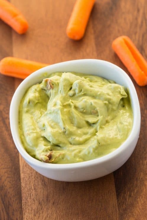 Creamy Guacamole made all in your blender! Super quick and amazing for snacks, or an appetizer. www.superhealthykids.com