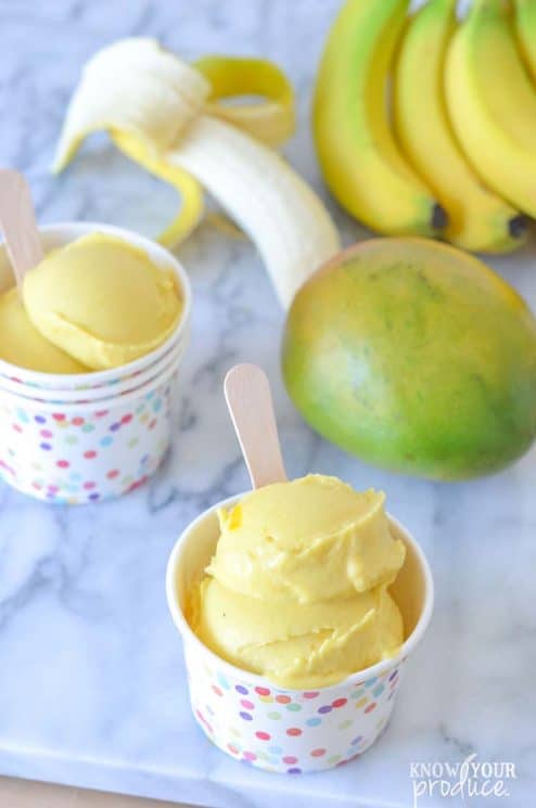 Healthy, dairy-free, creamy and delicious, this Mango Ice Cream will really hit your sweet spot - naturally! www.superhealthykids.com