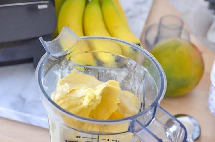 Healthy, dairy-free, creamy and delicious, this Mango Ice Cream will really hit your sweet spot - naturally! www.superhealthykids.com