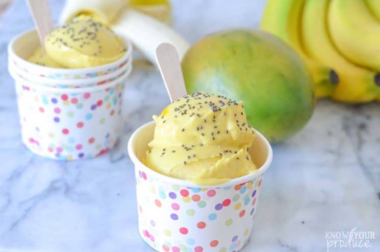 Healthy, dairy-free, creamy and delicious, this Mango Ice Cream will really hit your sweet spot - naturally! www.superhealthykids.com