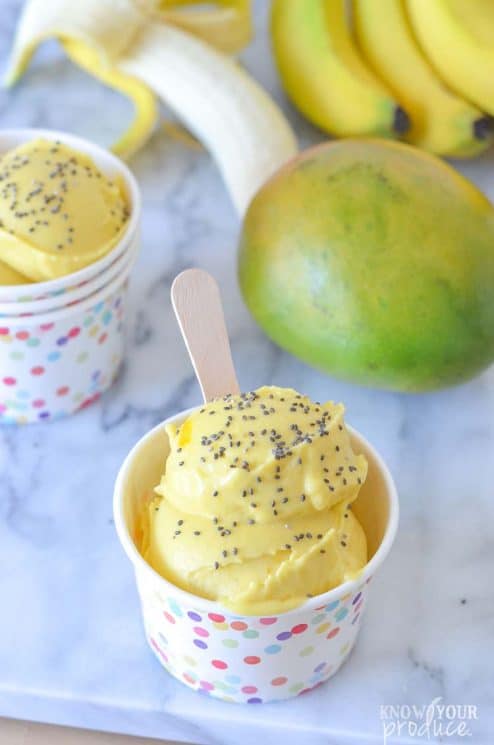 Healthy, dairy-free, creamy and delicious, this Mango Ice Cream will really hit your sweet spot - naturally! www.superhealthykids.com