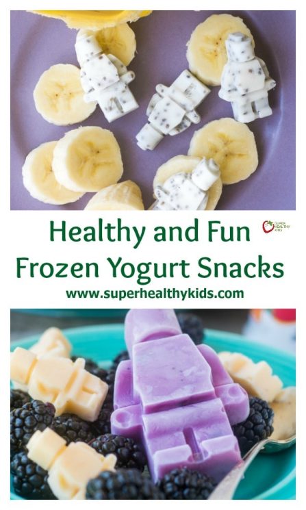 FOOD - Healthy and Fun Frozen Yogurt Snacks. Make your own healthy frozen yogurt snacks in shapes your kids love!