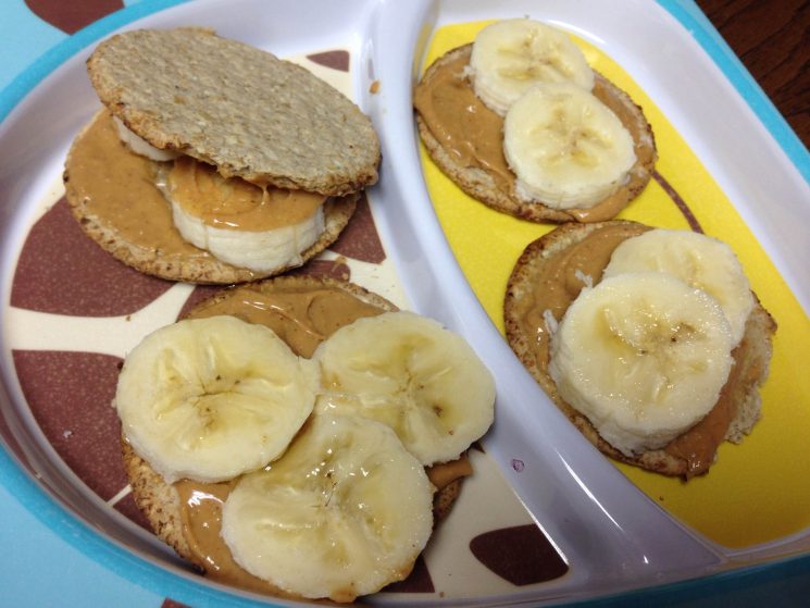 Peanut Butter and Banana Crackerwiches