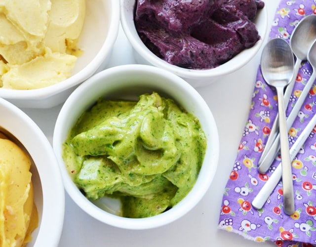 Rainbow Banana Ice Cream - Using Spinach!