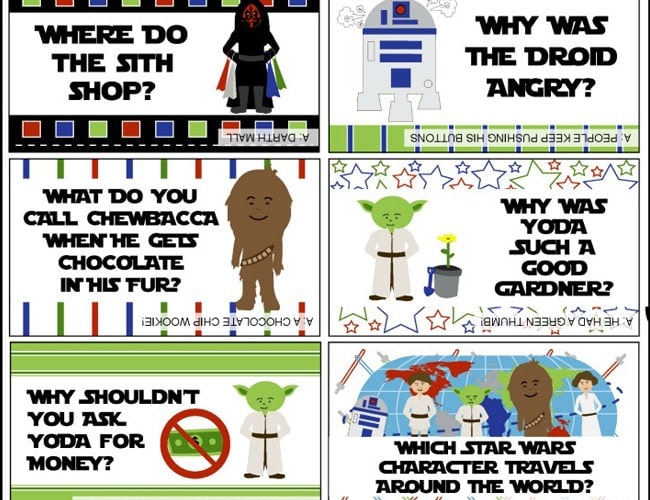 Star Wars lunchbox jokes