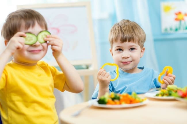 kids at table