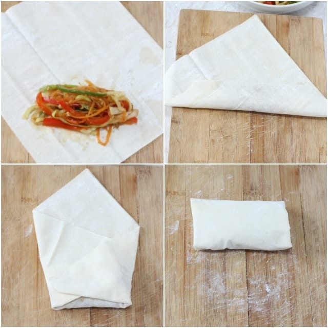 Baked Vegetable Spring Rolls With Filo Pastry • Recipes and Places