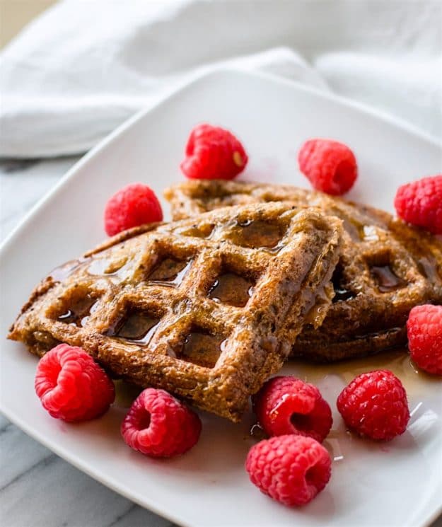 Chocolate Banana Rice Waffles