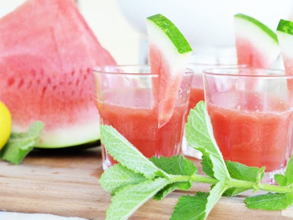 Watermelon Mint Lemonade - Sweetened with honey!