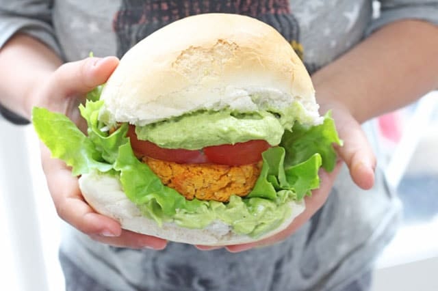 This veggie burger recipe right here is how we get our kids to eat more veggies - it is the ultimate!