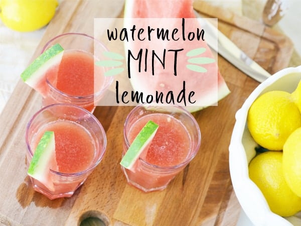 Watermelon Mint Lemonade - Sweetened with Honey!