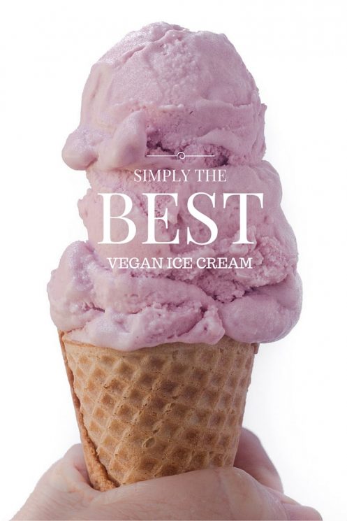 All natural Sugar Free Vegan Raspberry Ice Cream