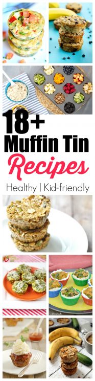 FOOD - 18+ Healthy and delicious recipes you can make in a muffin tin! There are so many healthy and delicious recipes you can make in a muffin tin besides muffins. Check out 18 recipes both sweet and savory to make! https://www.superhealthykids.com/18-healthy-and-delicious-recipes-you-can-make-in-a-muffin-tin/