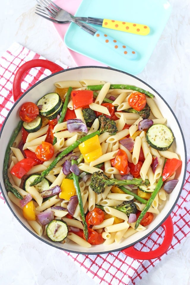 Roasted Vegetable Pasta Salad