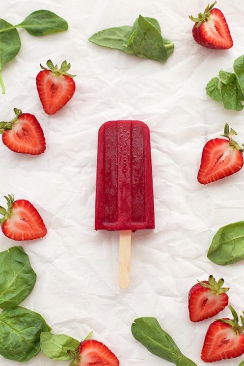 Strawberry Beet Popsicles - These are so bright and beautiful! www.superhealthykids.com