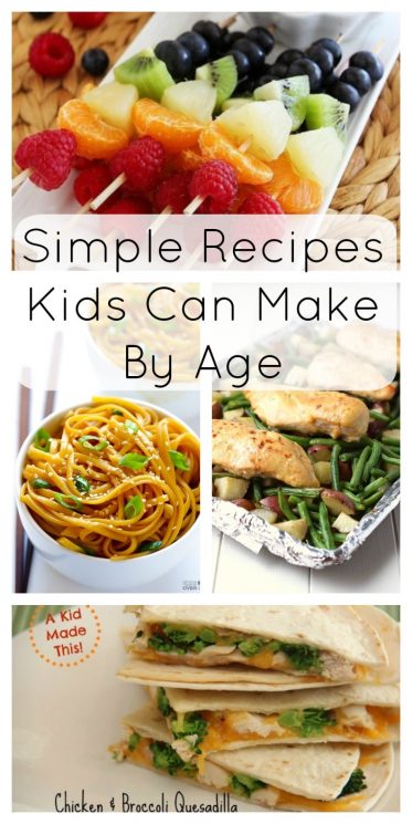 Simple Recipes Kids Can Make By Age