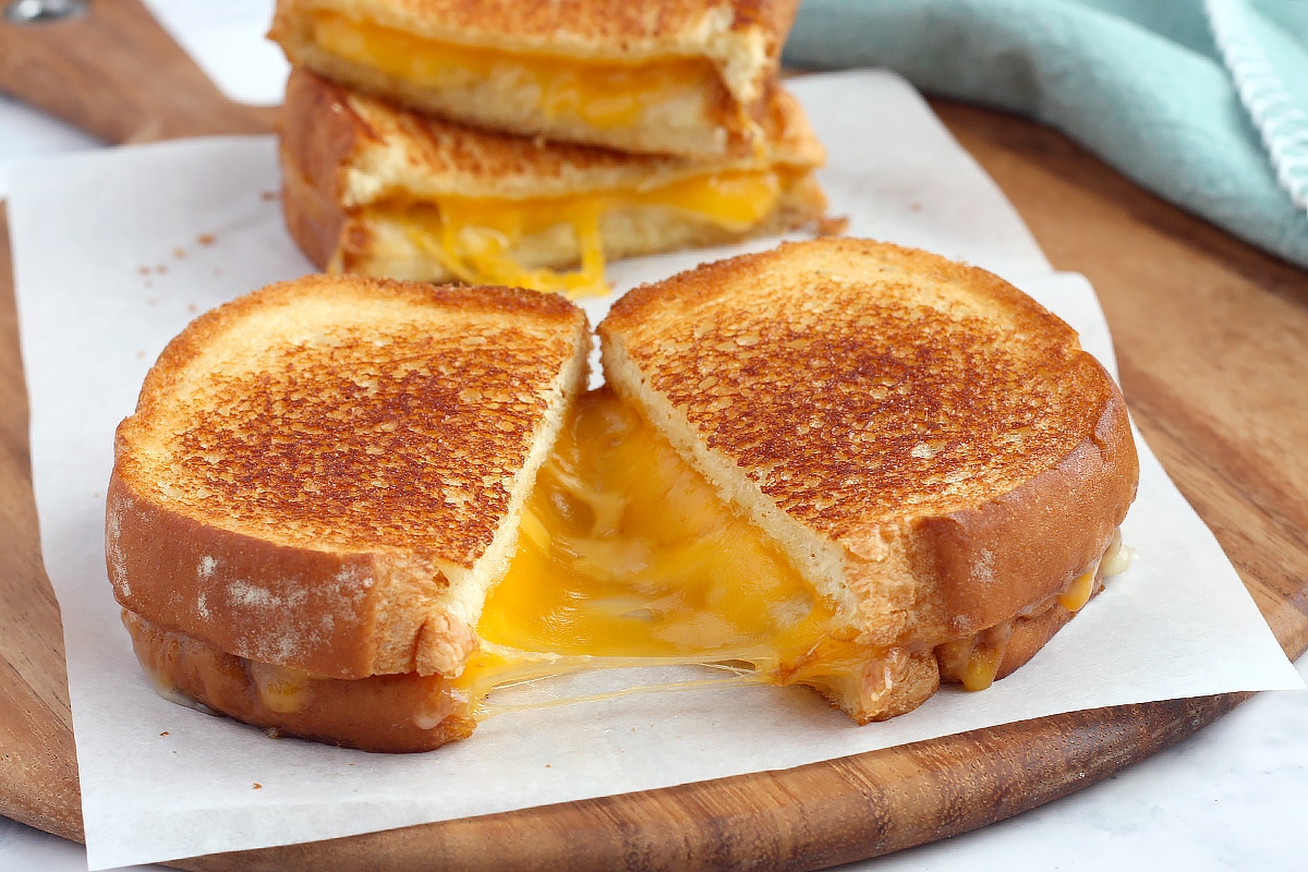 The Gooiest Grilled Cheese Sandwich