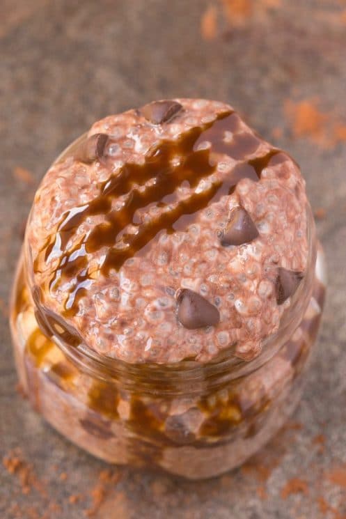 Healthy Brownie Batter Chia Pudding